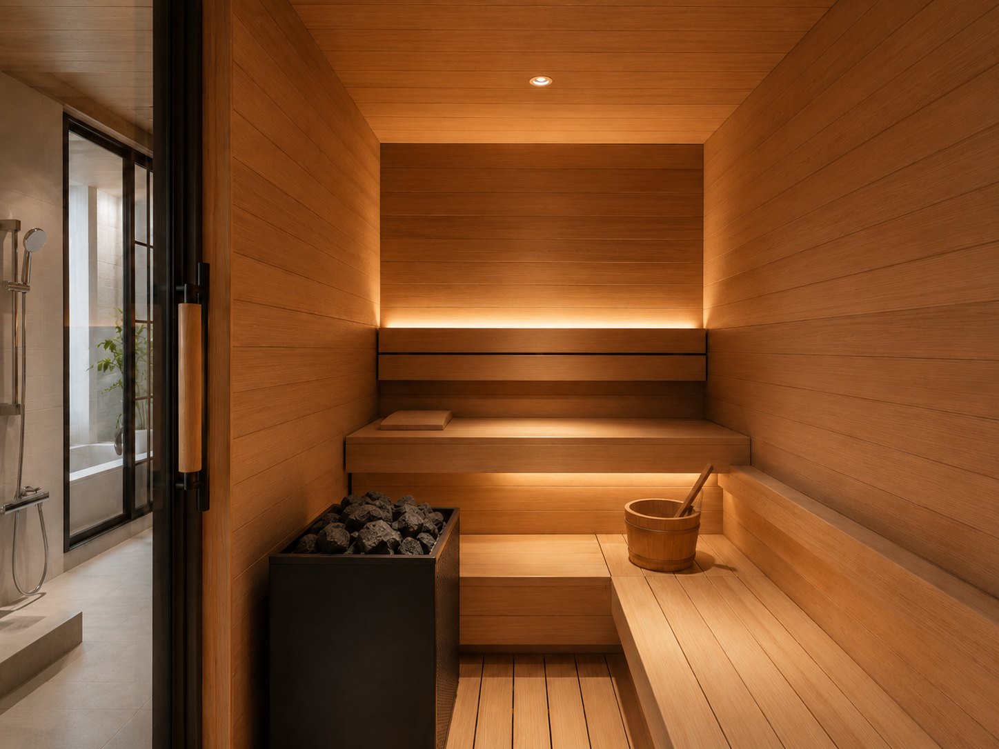 Private sauna (artist's impression)